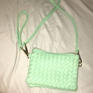 Cross body mint purse
